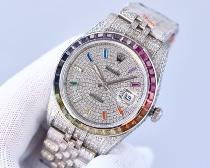 Rolex Logbook with full diamond trim, 41mm diameter - Image 4