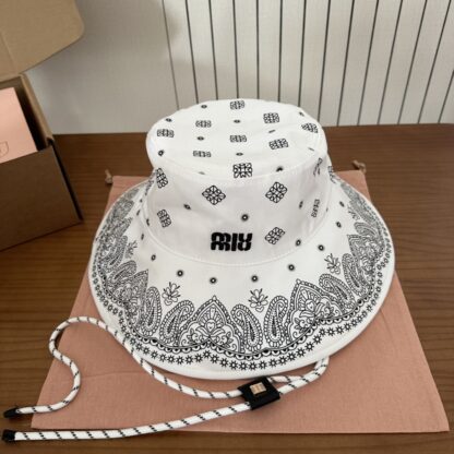 Miu Miu embroidered graffiti bucket hat - Image 2
