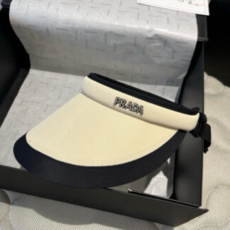 Prada new hollow top headband sun hat