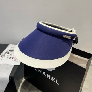 Prada new hollow top headband sun hat
