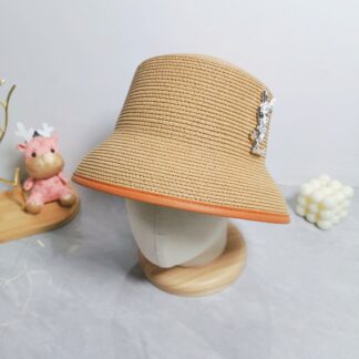 Yves Saint Laurent popular flat top straw hat