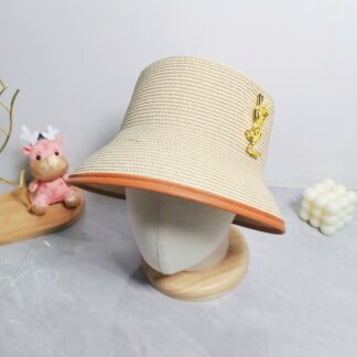 Yves Saint Laurent popular flat top straw hat