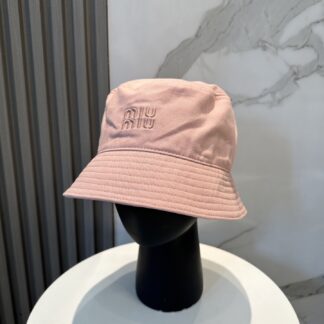 Miu Miu Simple Embroidered Bucket Hat