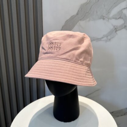 Miu Miu Simple Embroidered Bucket Hat