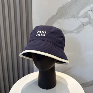 Miu Miu Simple Embroidered Bucket Hat
