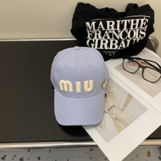 Miu Miu simple embroidered baseball cap