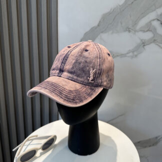 Saint Laurent Dopamine Color Simple Baseball Cap