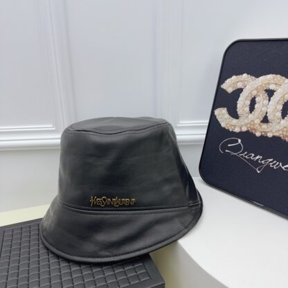 Yves Saint Laurent high-end leather hat