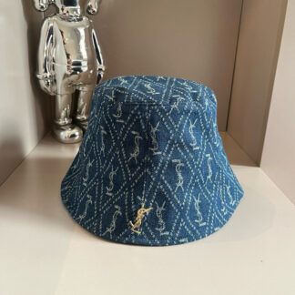 Yves Saint Laurent denim beret