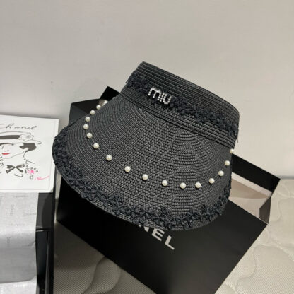 Miu Miu hollow headband sun hat