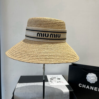 Miu Miu Raffia Hat - Image 2
