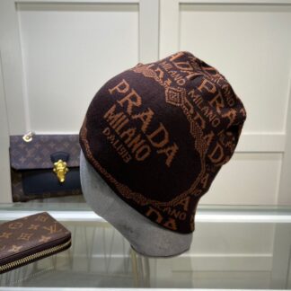 Prada wool blend knitted hat
