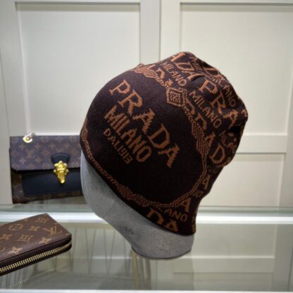 Prada wool blend knitted hat