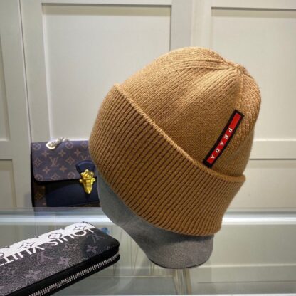 Prada classic breathable knitted hat