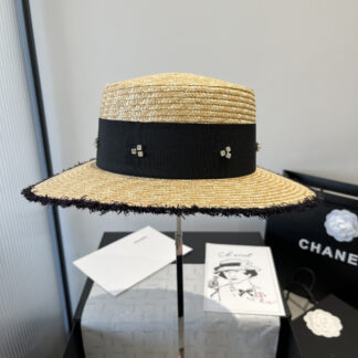 Miu Miu straw bowler hat