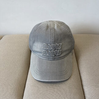 Miu Miu Denim Baseball Cap