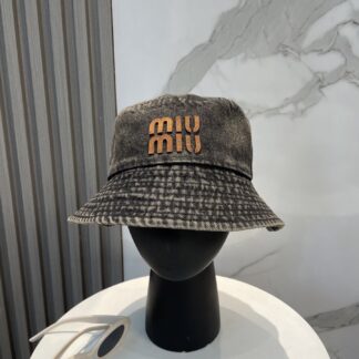 Miu Miu Denim Bucket Hat for Men and Women