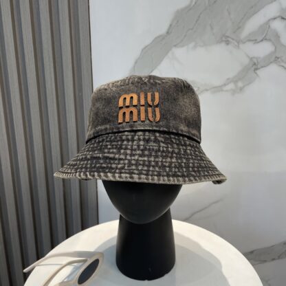 Miu Miu Denim Bucket Hat for Men and Women