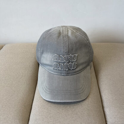 Miu Miu Denim Baseball Cap - Image 2