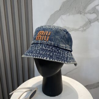 Miu Miu Denim Visor Bucket Hat