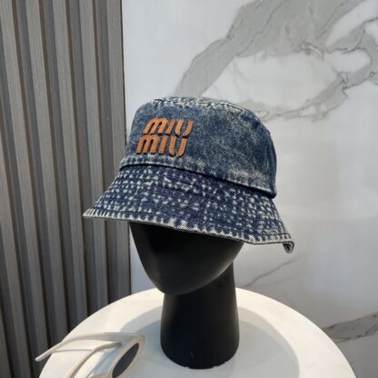 Miu Miu Denim Visor Bucket Hat