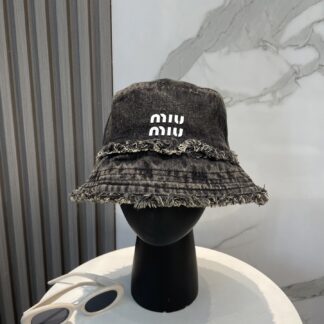 Miu Miu Denim Visor Bucket Hat
