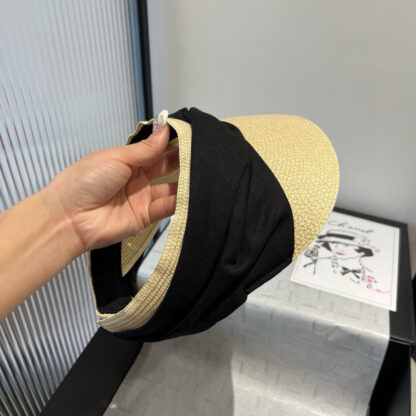 Prada Sun Visor Straw Hat
