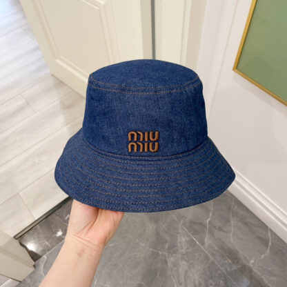 Miu Miu Denim Visor Bucket Hat