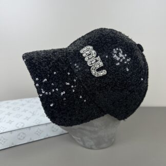 Miu Miu chic sequined baseball cap
