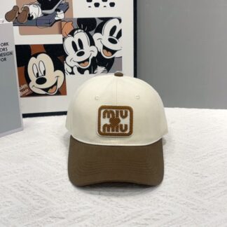 Miu Miu stylish colorblock baseball cap