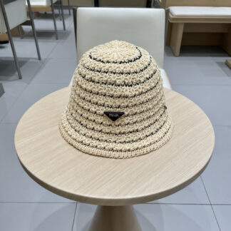 Prada knitted hollow bucket hat