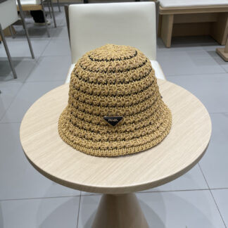 Prada knitted hollow bucket hat