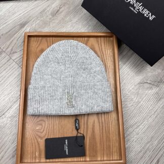 Yves Saint Laurent fine wool knitted hat