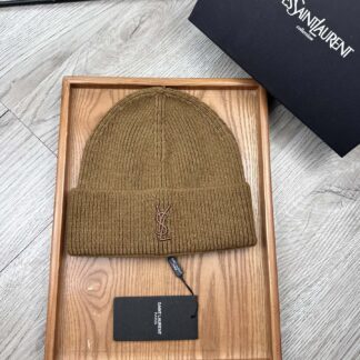 Yves Saint Laurent fine wool knitted hat
