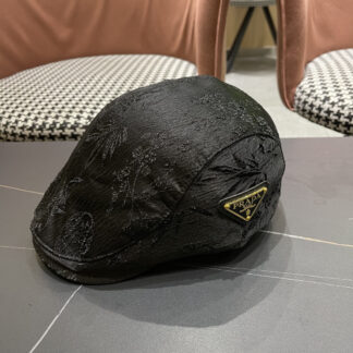 Prada Chinese style jacquard fashion exquisite peaked cap