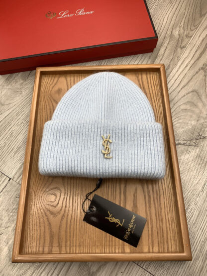 Yves Saint Laurent fine wool knitted hat