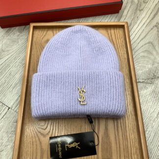 Yves Saint Laurent fine wool knitted hat