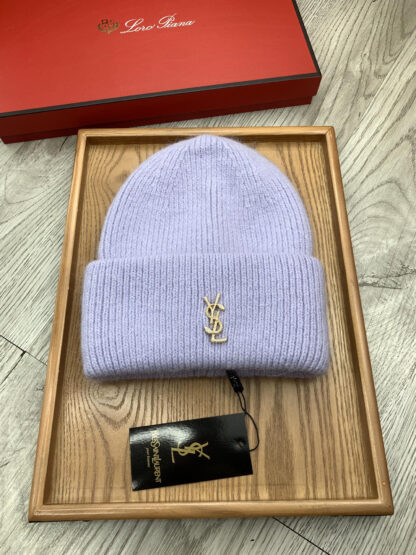 Yves Saint Laurent fine wool knitted hat