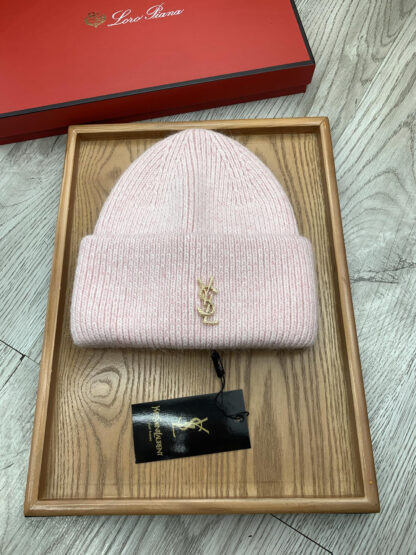Yves Saint Laurent fine wool knitted hat