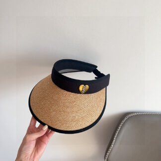 Yves Saint Laurent new densely woven holiday style sun hat hollow hat