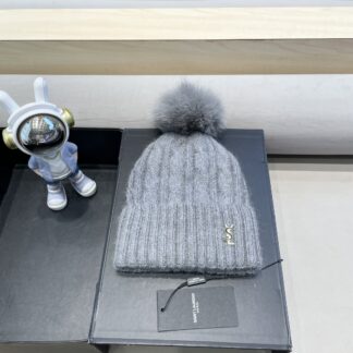 Yves Saint Laurent wool-blend knitted hat