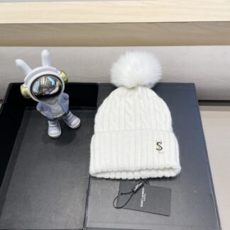 Yves Saint Laurent wool-blend knitted hat