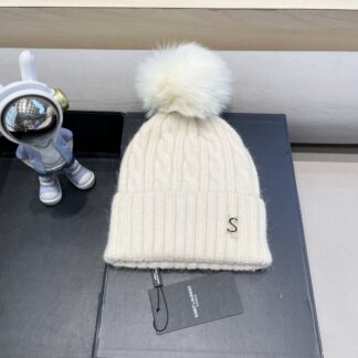 Yves Saint Laurent wool-blend knitted hat