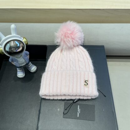 Yves Saint Laurent wool-blend knitted hat