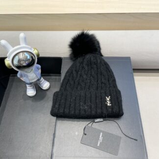 Yves Saint Laurent wool-blend knitted hat