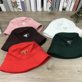 Prada velvet sun visor bucket hat