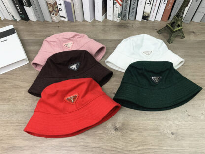 Prada velvet sun visor bucket hat