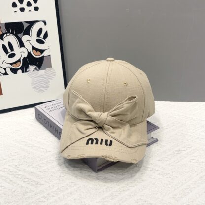 Miu Miu casual bow exquisite baseball cap - Image 2