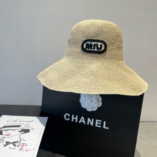 Miu Miu folding straw hat