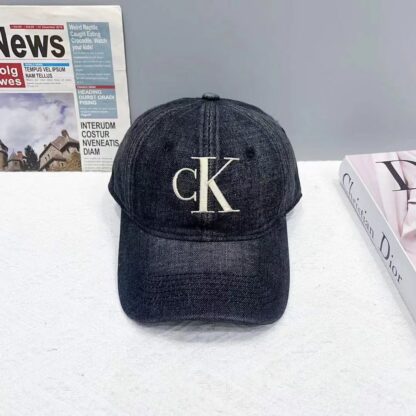Calvin Kleinf denim embroidered bucket hat baseball cap